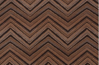 Phifer Geobella Zig Zag Woven Olefin Outdoor Fabric in Brownstone