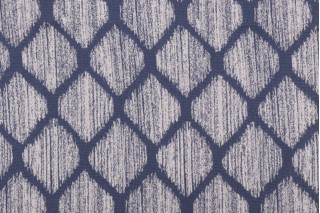Lattice Woven Polyester Outdoor Fabric in Ocean