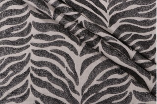 Kaufmann Kalmar Embroidered Drapery Fabric in Onyx 