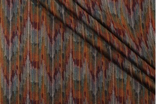 Kaufmann Fatima Embroidered Drapery Fabric in Flame 