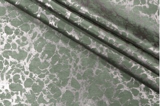 Kaufmann Caro Printed Chenille Upholstery Fabric in Lichen 