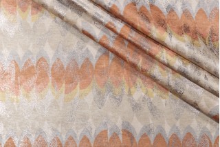 Kaufmann Calais Printed Chenille Upholstery Fabric in Beach Pebble 