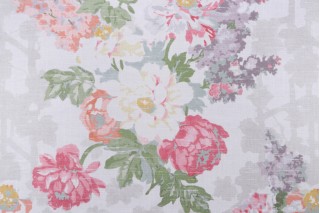 Kaufmann Shannan Printed Cotton Drapery Fabric in Spring 