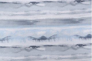 Mill Creek Hopeville-Sumptuous Printed Cotton Drapery Fabric in River 