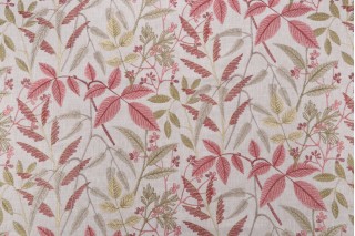 Mill Creek Gardenscape Embroidered Drapery Fabric in Bloom 