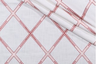 Mill Creek Pathfinder Embroidered Drapery Fabric in Primrose 