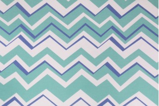 Richloom Tempest Printed Polyester Outdoor Fabric in Aquamarine