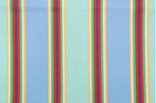 Bryant Bolly Printed Polyester Outdoor Fabric in Multi/Periwinkle