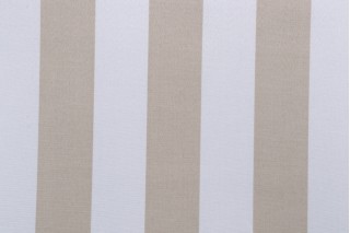 PK Lifestyles Canopy Stripe Printed Polyester Outdoor Fabric in Toast