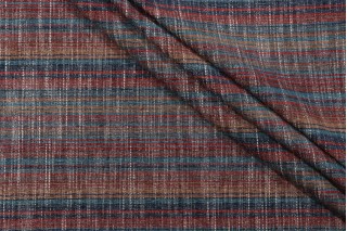 PK Lifestyles Carson Stripe Woven Chenille Upholstery Fabric in Saddle