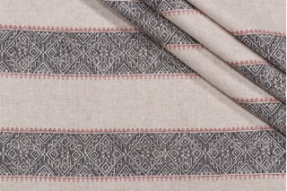 Leonie Woven Upholstery Fabric in Domino