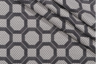 Chaves Woven Upholstery Fabric in Granite