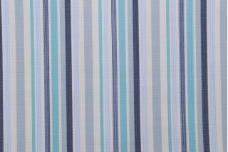 Folly Stripe Woven Outdoor Fabric in Pool