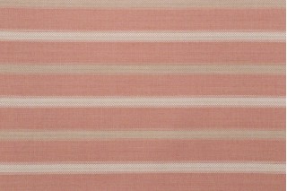 Camden Stripe Woven Solution Dyed Acrylic Outdoor Fabric in Coral