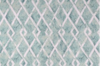 Mill Creek Banshaw Printed Cotton Drapery Fabric in Eucalyptus