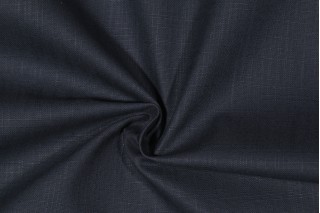 Twist Weave Crypton Finished Cotton Decorator Fabric in Indigo