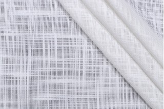 Heritage Fabrics Laredo Sheer Drapery Fabric in White