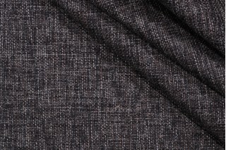 Equinox Woven Upholstery Fabric in Black Pepper