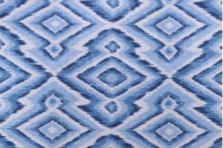 Magnolia Home Serape Printed Cotton Drapery Fabric in Admiral 