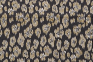 Jordan Printed Ikat Drapery Fabric in Shadow 