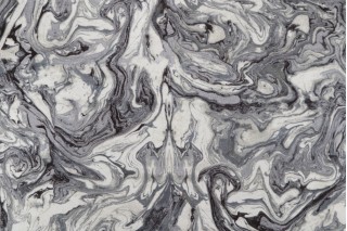 HGTV Home Marbleized Printed Cotton Drapery Fabric in Zinc 