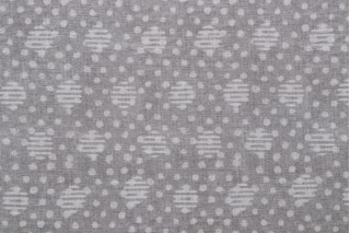 Ellen Degeneres Sena Spot Printed Cotton Drapery Fabric in Shale 