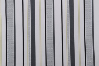 Terrasol - Comet Stripe Printed Polyester Outdoor Fabric in Platinum 