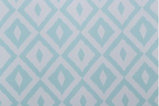 Terrasol - Aztec Printed Polyester Outdoor Fabric in Mist 