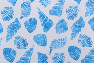 Terrasol - Maho Printed Polyester Outdoor Fabric in White 