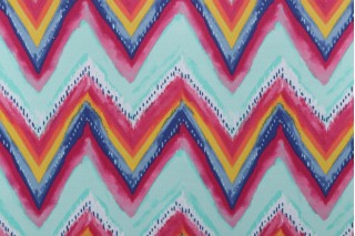 Terrasol - Gypsy Stripe Printed Polyester Outdoor Fabric in Mint 