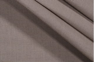 Sunbrella Rib Woven Solution Dyed Acrylic Outdoor Fabric in Taupe/Antique Beige