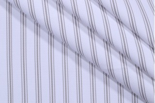 Terrasol - Folly Ticking Woven Solution Dyed Acrylic Outdoor Fabric in Platinum 