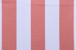 Terrasol - Melbourne Stripe Woven Solution Dyed Acrylic Outdoor Fabric in Melon 