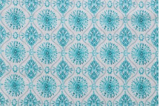 Dena Home Wonderstruck Printed Linen Blend Drapery Fabric in Reef
