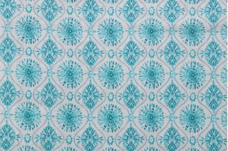 Dena Home Wonderstruck Printed Linen Blend Drapery Fabric in Reef