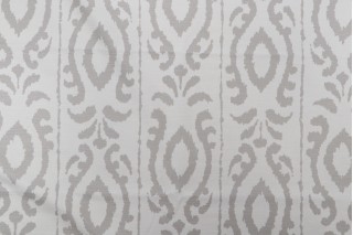 Stroheim & Roman Madagascar Printed Drapery Fabric in Stone for Fabricut