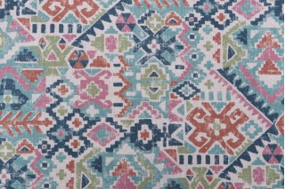 Taja Printed Drapery Fabric in Multi