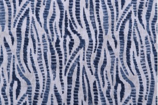 Magnolia Home Kudu Printed Cotton Drapery Fabric in Navy
