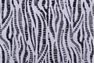 Magnolia Home Kudu Printed Cotton Drapery Fabric in Ebony