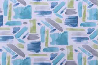 Covington London Printed Cotton Drapery Fabric in 24-Seaglass