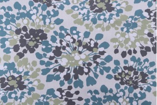 Magnolia Home Starlight Printed Cotton Drapery Fabric in Sea Breeze