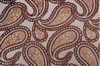 Candace Velvet Upholstery Fabric in Chocolate
