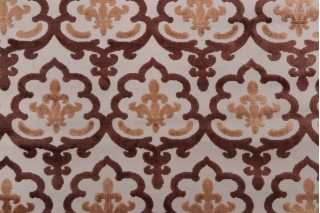Merrill Velvet Upholstery Fabric in Chocolate