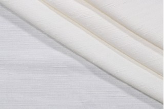 Semi Sheer Woven Drapery Fabric in Ivory