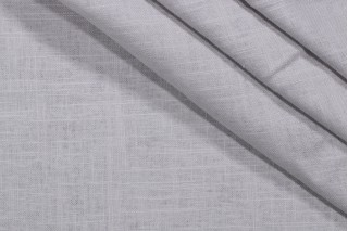 Linen Blend Drapery Fabric in Grey Pearl