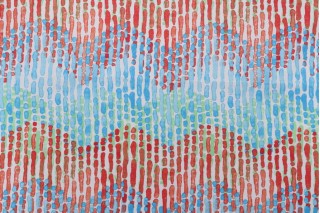 Tommy Bahama Printed Polyester Outdoor Fabric in Red/Blue 