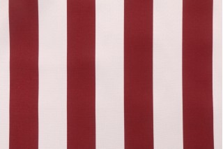 PK Lifestyles Canopy Stripe Printed Polyester Outdoor Fabric in Claret