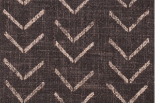 PK Lifestyles Bogolan Sky Printed Cotton Blend Drapery Fabric in Ebony