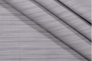 Perennials Ribbed Stripe Solution Dyed Acrylic Outdoor Fabric Platinum