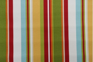 Richloom Stripe Printed Poly Outdoor Fabric in Multi